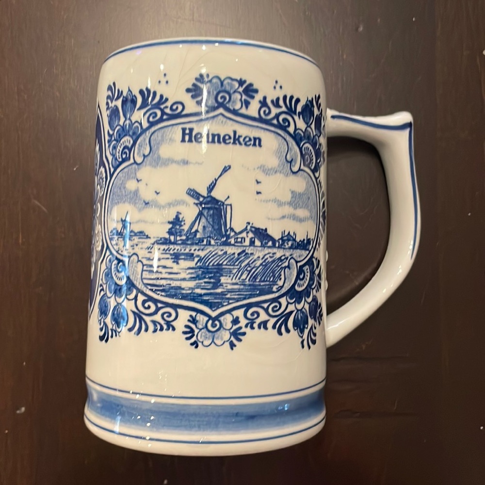 Delft Blue “Heineken” stein from Netherlands